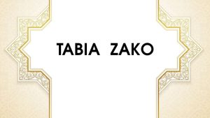 Tabia zako