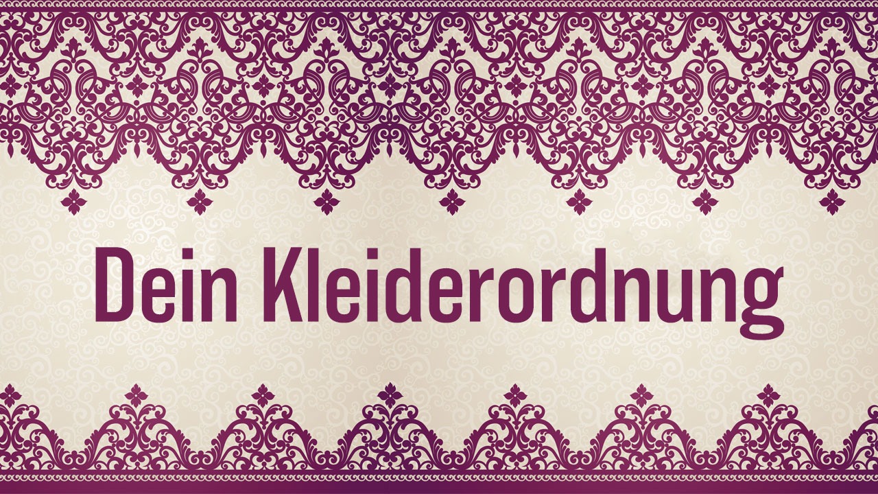 DE – Kurs 10: Deine Kleidung